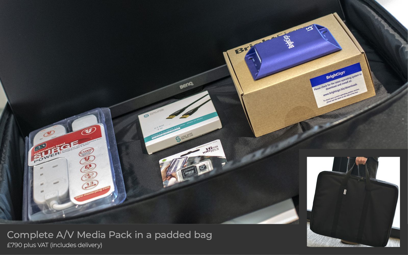 X-Media Pack and Padded Bag